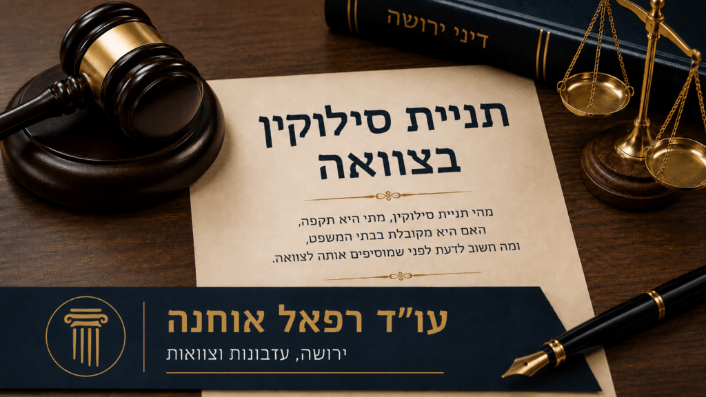 תניית סילוקין בצוואה – התנגדות לצוואה ונישול יורש